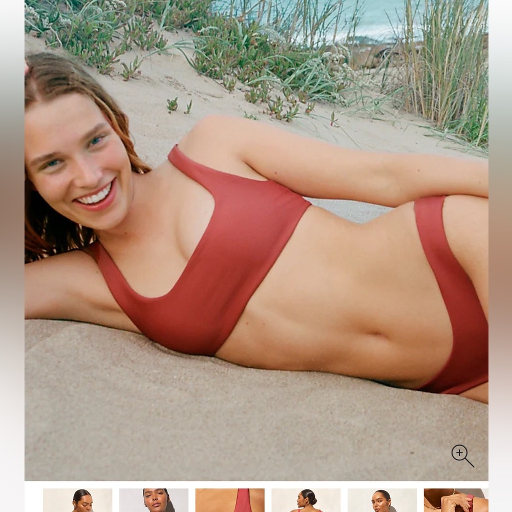 Claudia bikini top in Classic Sculpt Carolina Clay - Picture 5 of 10